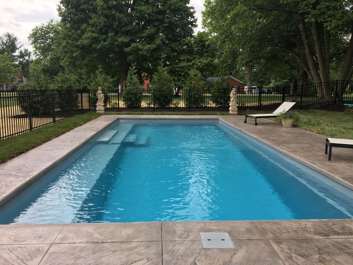 Sparkling Clean Swimming Pool Maintained by Pool Pride